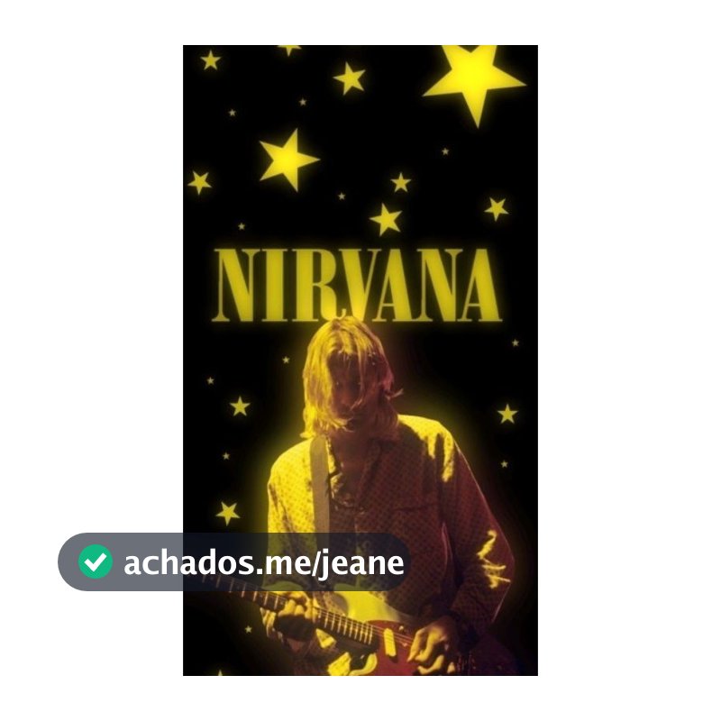 Quadro Nirvana Banda- placa decorativa MDF