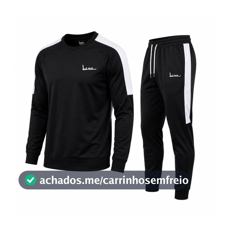 Conjunto de Frio Masculino Dry Fit Esportivo Casaco e Calça Jogger Fitness Inverno