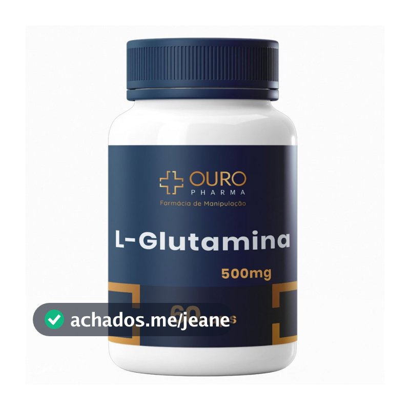 L Glutamina 500mg PURA com Laudo de Eficácia