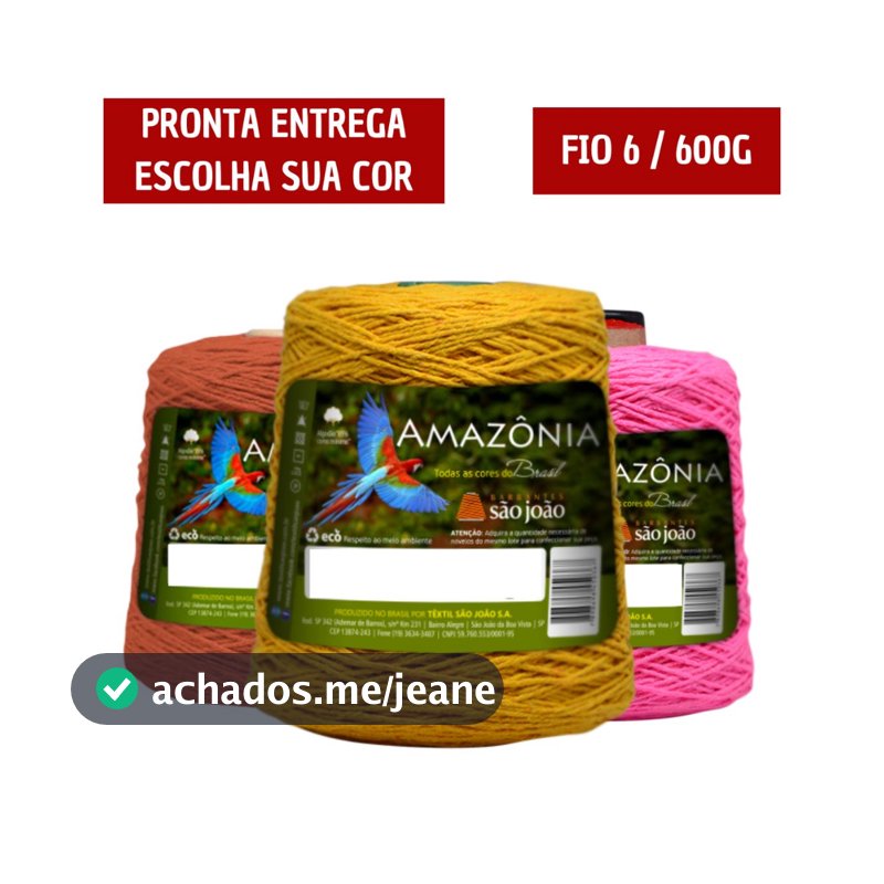 Barbante Amazonia 600g Fio 6 São João Promoção