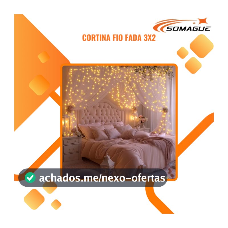 Cortina LED 3x2m USB com 8 funções 200 LEDs Para Decoração Natal com Controle YL