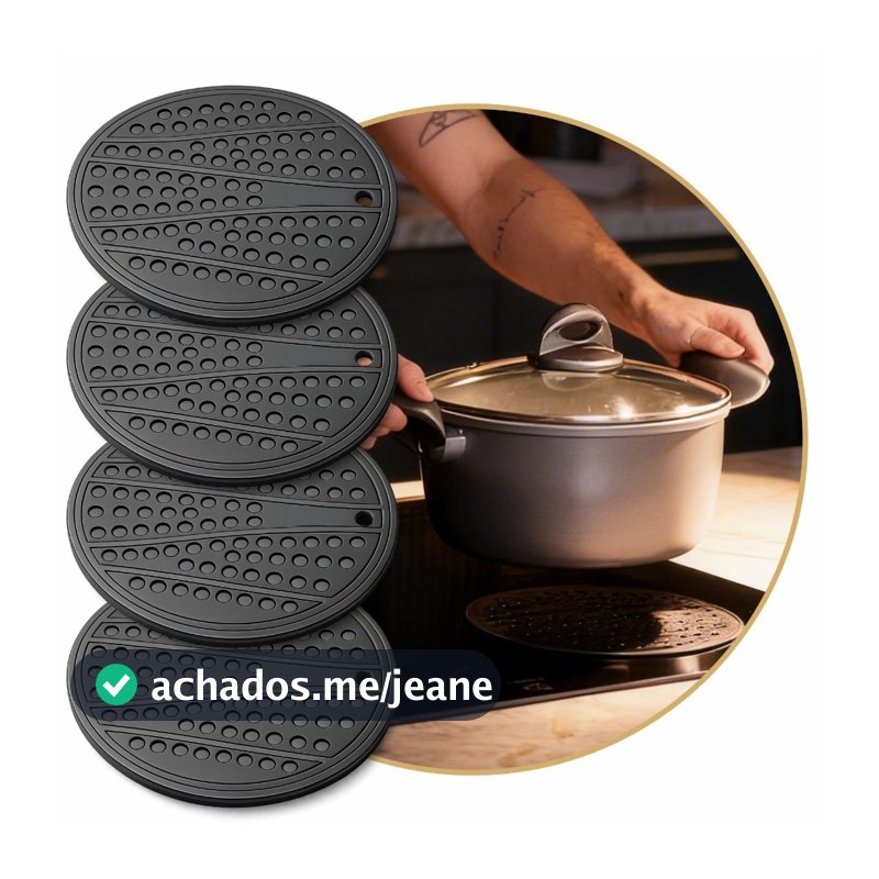 Protetor de Silicone Fogão Indução Silicone Naxos Tapete Disco Antiderrapante AntiRisco Resistente Original Cooktop Luxo
