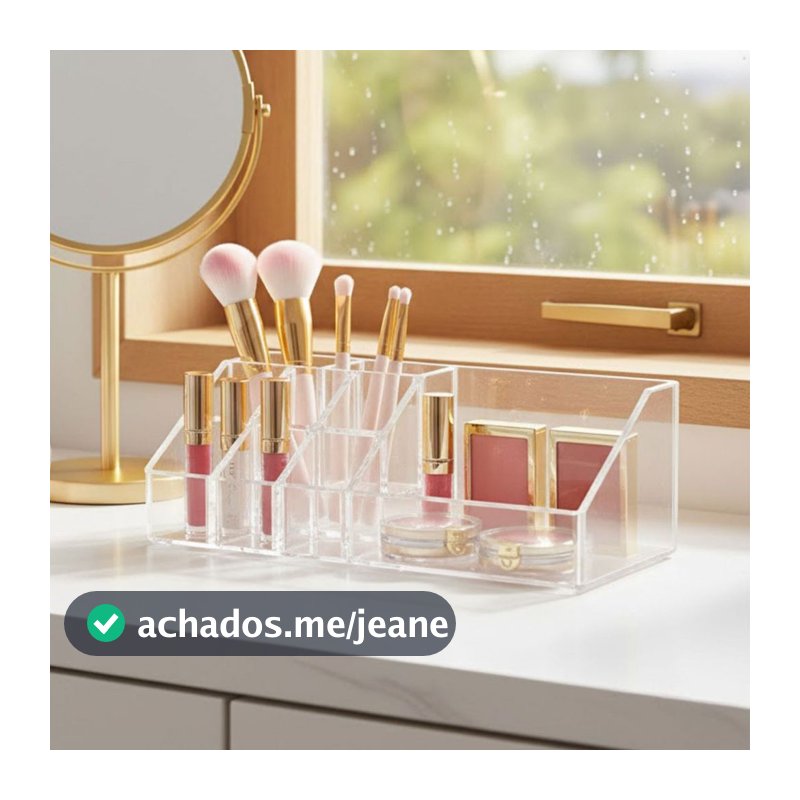 Organizador de Maquiagem Multiuso para Cosméticos, Pincéis e Acessórios de Beleza