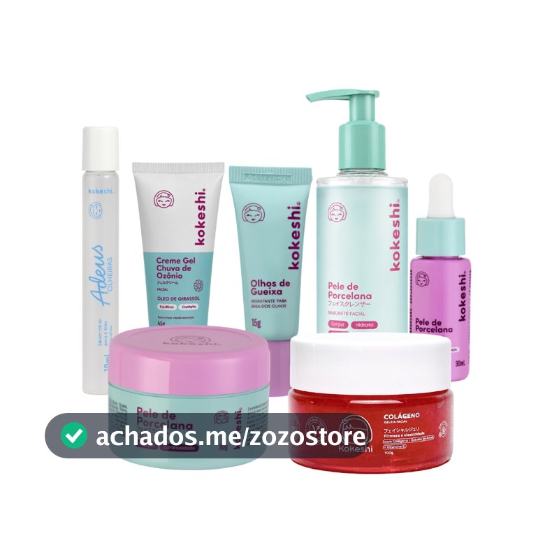 Kit Skincare Tratamento Facial Premium Kokeshi