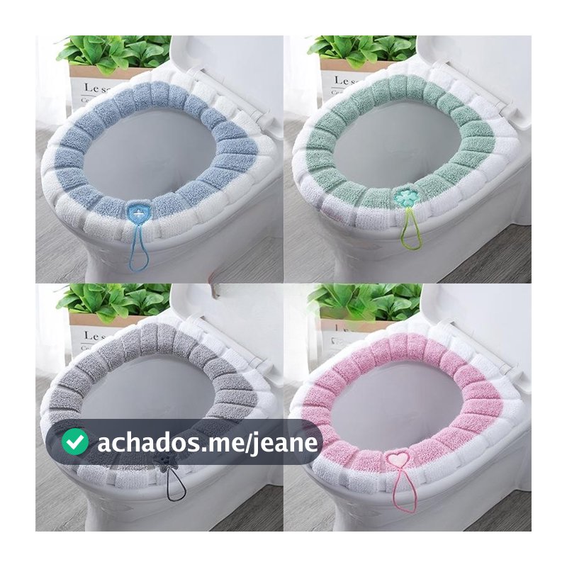 Capa De Assento De Vaso Sanitário Almofada Sanitária Confortável Lavável Para Banheiro T