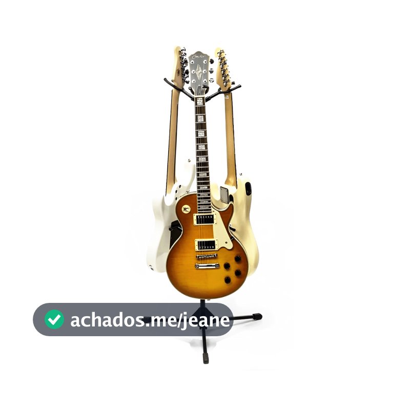 Suporte Para 3 Instrumentos Violão/guitarra/baixo Sptrio Cor Preto