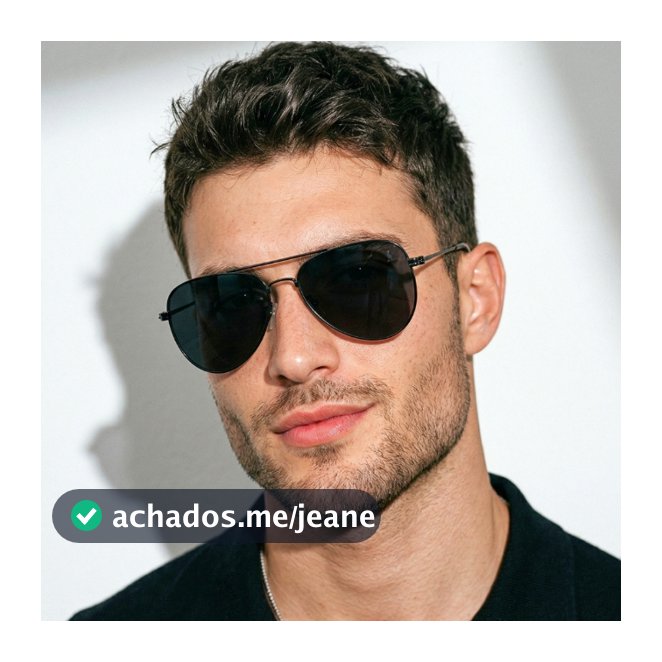 Óculos de Sol Boss Aviador Blogueira Tendência Moda Praia Verão uv400 Unissex