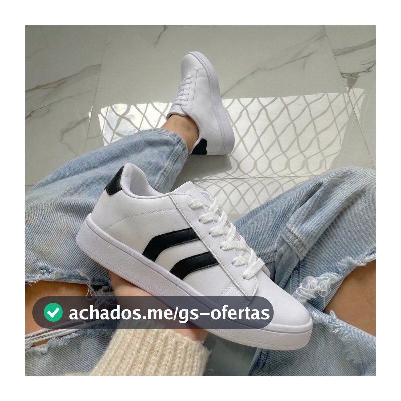 Tênis Feminino Sapatênis Branco Macio e Confortável Leve Macio Promoção Envio Rapido
