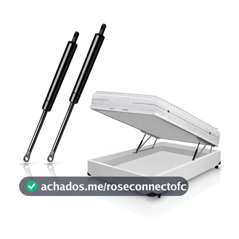 Par Amortecedor Cama Box Baú Casal 800n/80kgf Ortobom Pistão a Gás Cama Box Baú 800N 80kgf