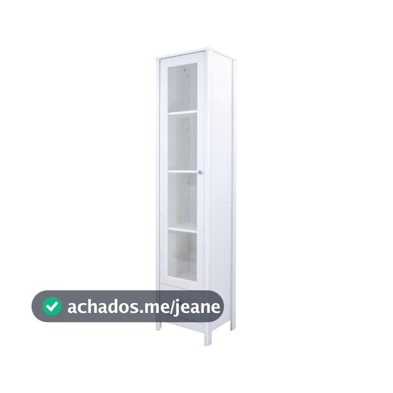Cristaleira Ditália 1 Porta de Vidro 1 Gaveta E-962