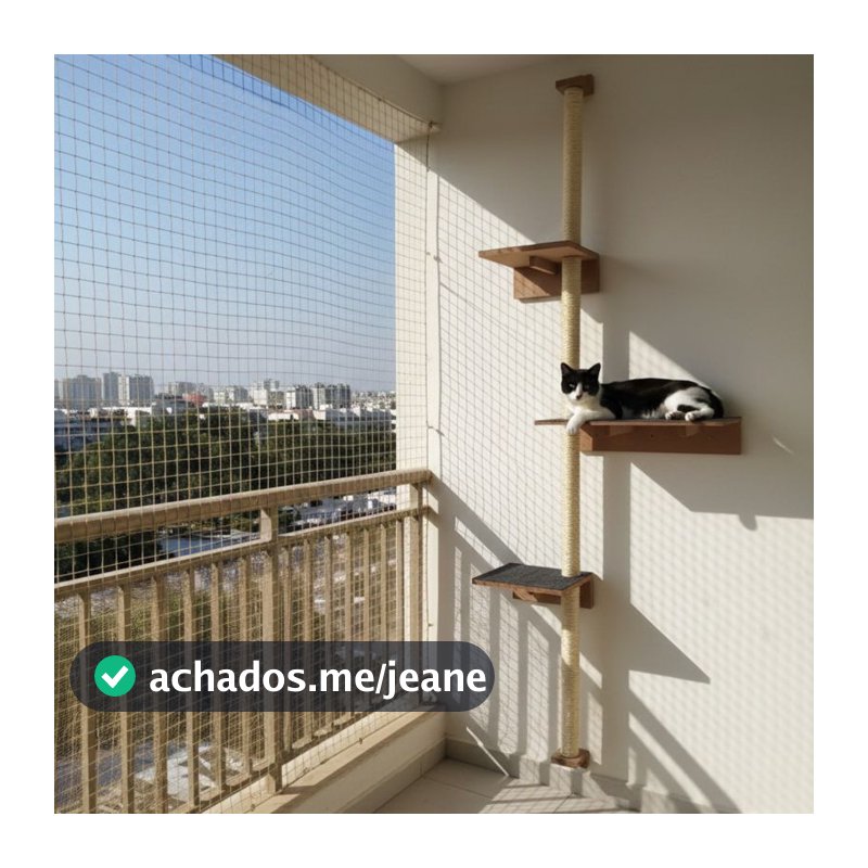Torre Arranhador para Gatos 1.80m com Carpete e Prateleiras - Arranhador de Carpete e Prateleiras Espaçosas