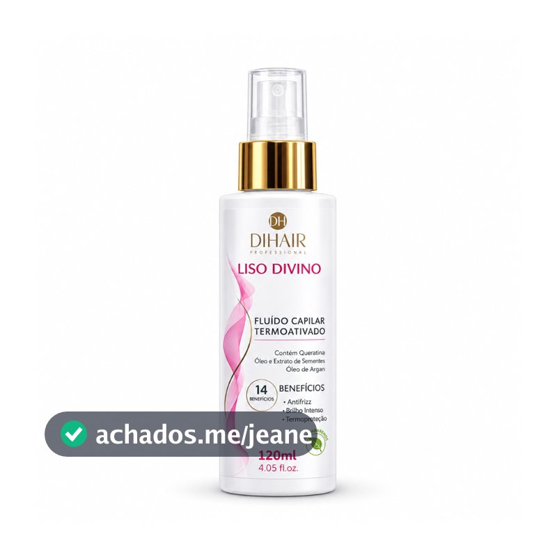 Protetor térmico para cabelo Spray Liso Divino para cabelos lisos 120ml DIHAIR