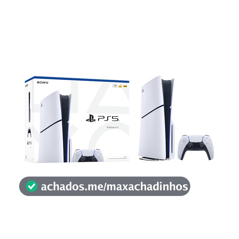 Console Playstation 5 Sony, Slim, SSD 1TB, Edição Disk
