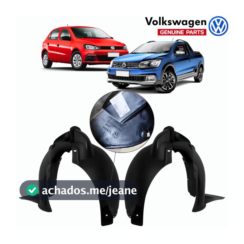 Parabarro Dianteiro Original VW Gol Voyage Saveiro G5 G6 G7 G8 5U0809958 5U0809957