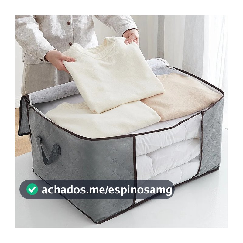 Caixa Saco Organizador Cobertor Casaco Guarda Roupa Ecológico Anti-Poeira Umidade Insetos Multiuso