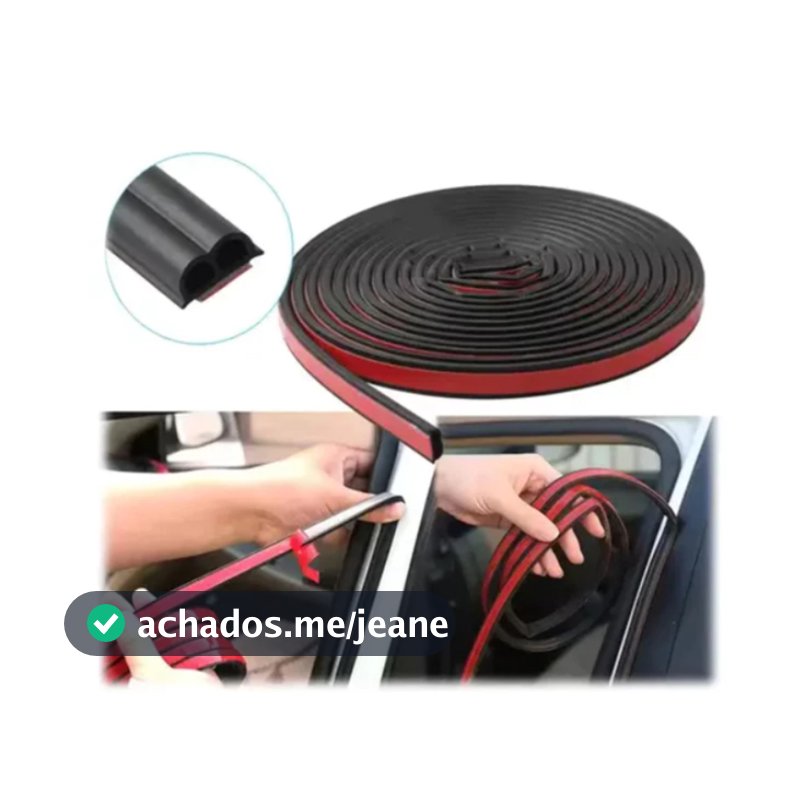 HW5 Tiras De Proteção De Borda De Porta De Carro Isolamento De Ruído Selante Cromadas Tira De Vedação De Borracha