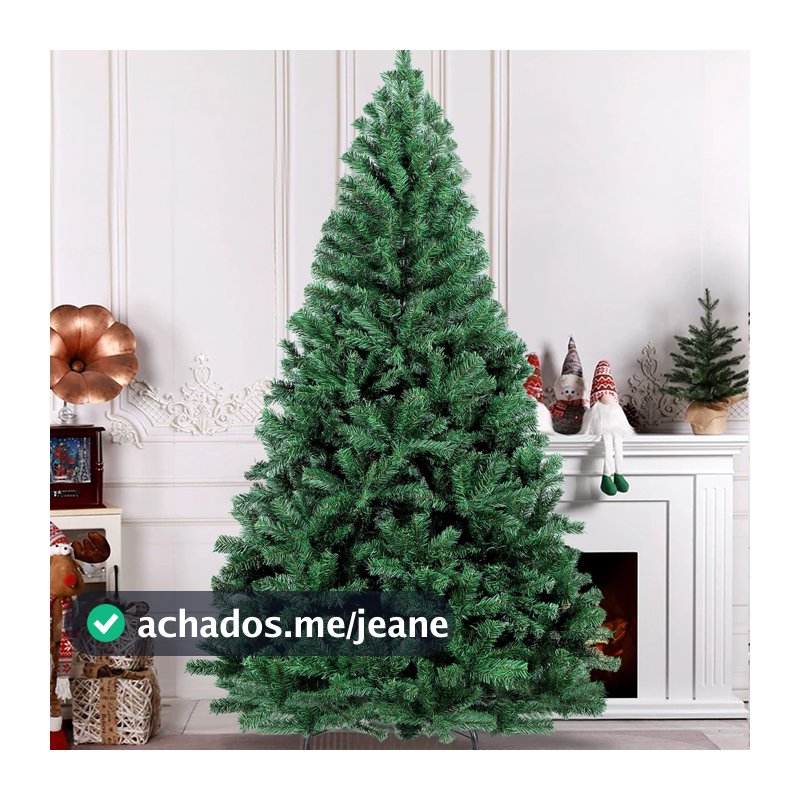 Arvore De Natal Luxo Grande 240 Cm 1300 Galhos Decoração Verde