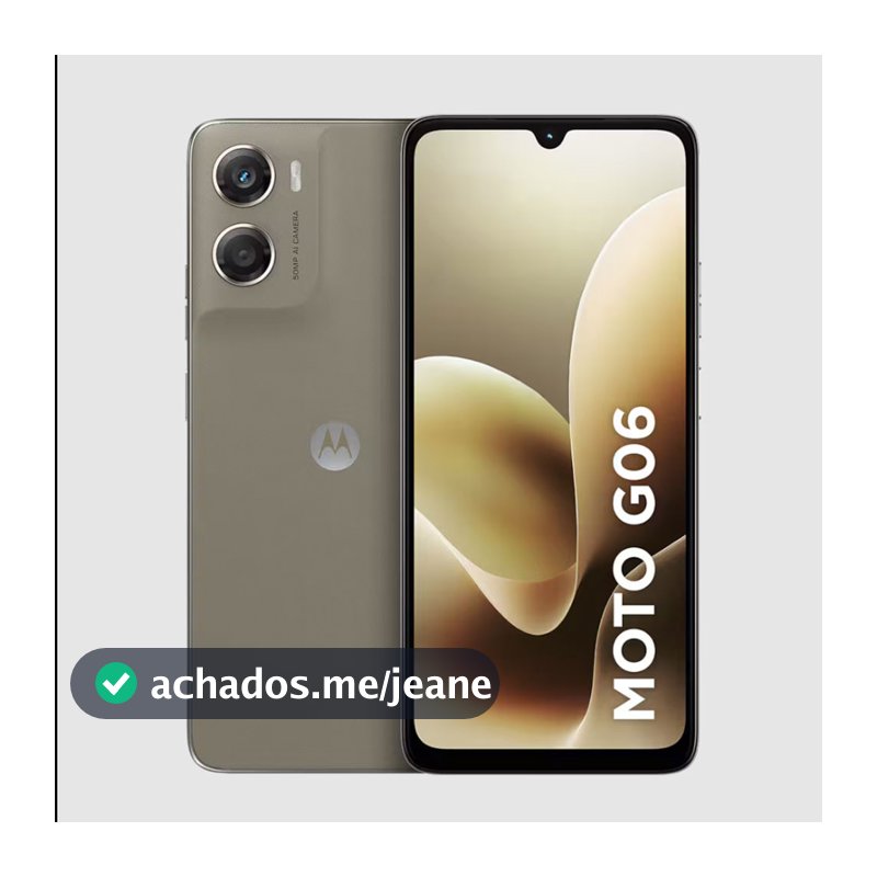 Smartphone Moto g06 4G Tela 6,9 Polegadas 256GB Câmera 50MP Motorola
