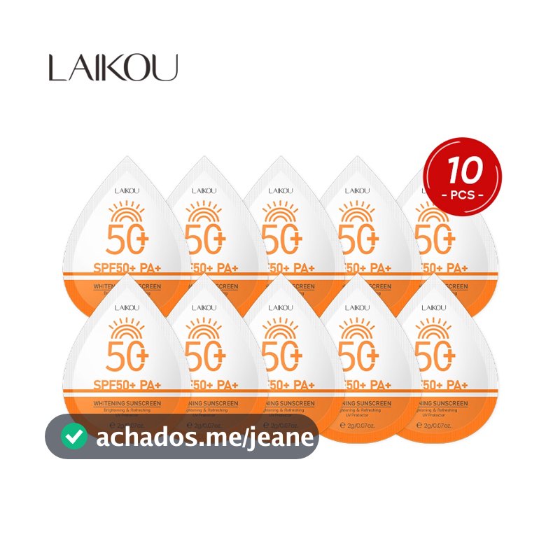 LAIKOU Creme Protetor Solar Clareador UVA UVB Fps50 + 2g