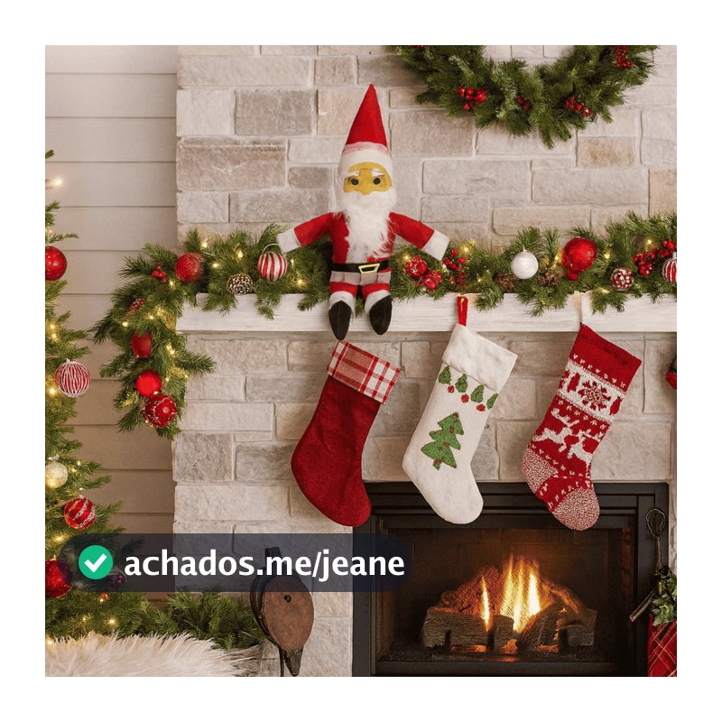 Papai Noel Boneco Natalino 50x40cm Enfeite Decoração Natal