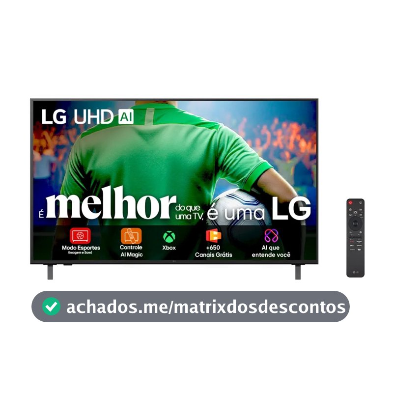 Smart TV LG 65" LED, UHD 4K, 60 Hz, a7 AI Processor 4K Gen8 -  65UA8550PSA