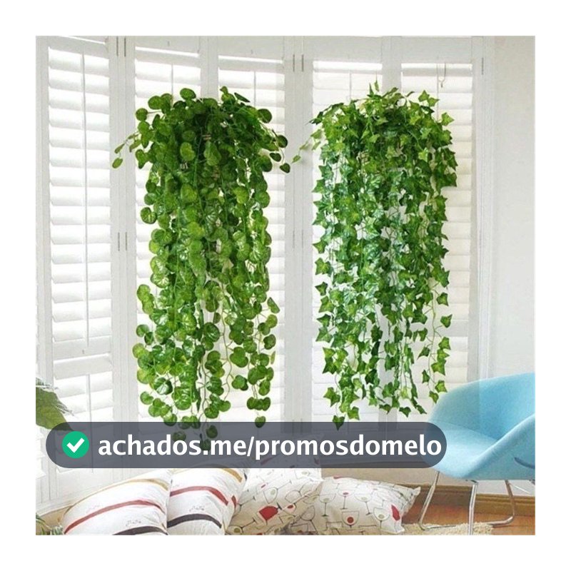 10 Metros Hera Verde Planta Artificial Trepadeira Ramas Folhagem Pendente