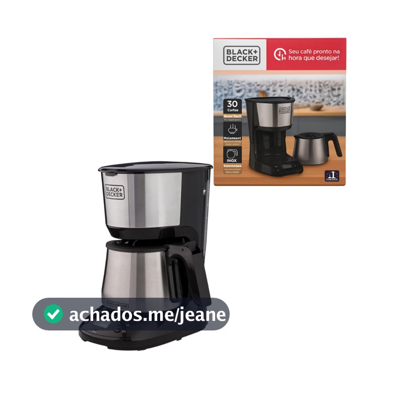 Cafeteira Elétrica Programável Black Decker 30 Xícaras 220v Cm250