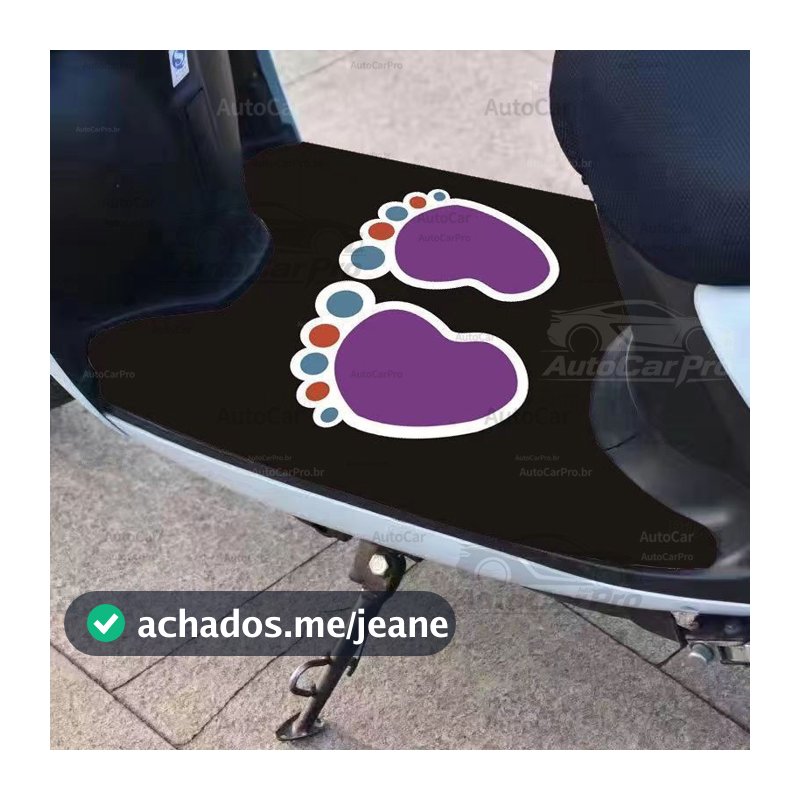 Tapete universal para patinete elétrico, recortável, impermeável, fixo, antiderrapante, A ONTP TRKT