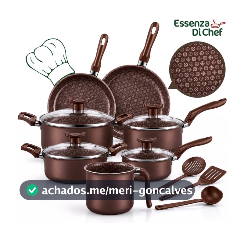 Conjunto de Panelas Antiaderente 10 Peças Prime Alumínio Teflon Com Tampa De Vidro Jogo De Panelas Kit De Panelas