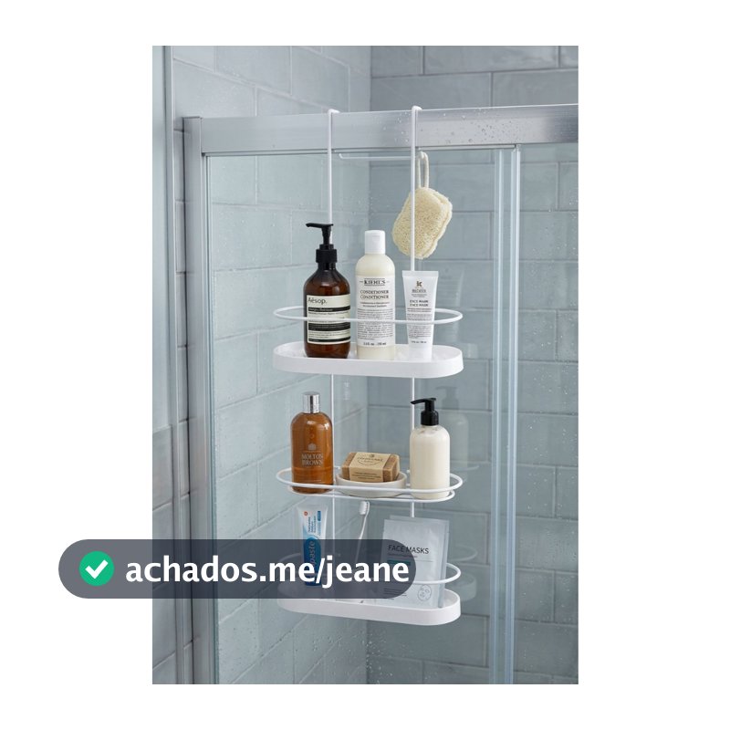Suporte de Shampoo de Box 3 Andares Encaixe Organizador de Banheiro