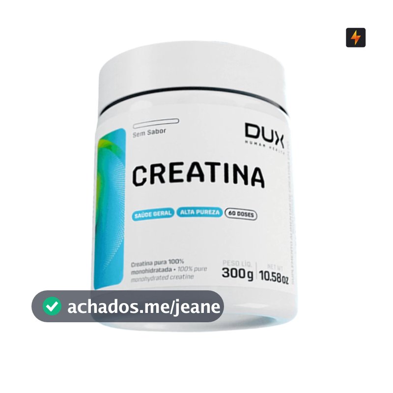 Creatina Monohidratada 300g Dux Human Health 100% Pura