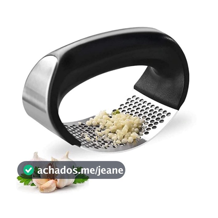 Espremedor Amassador de Alho em Aço Inox ABS