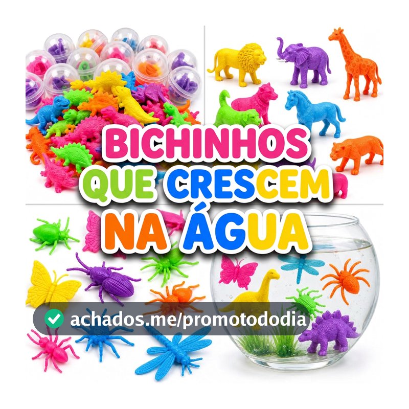 30 Bicho Cresce Na Aguá Brinquedo Kit Festa Lembrancinha Prenda Aniversario Prenda Quermesse