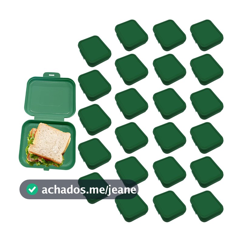 Porta Sanduíche Porta Lanche Infantil 300ml Plástico Resistente Lembrancinha Festa Escolar Kit 24pçs