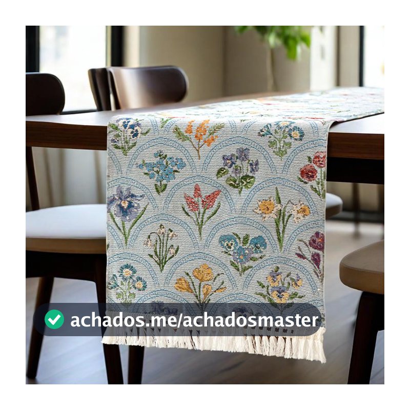 Corredor De Mesa De Linho De Algodão Nórdico Com Borlas Tapete De Toalha Jacquard Para Jantar Central De Armário De TV