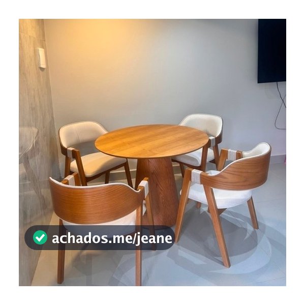 Mesa de Jantar cone tampo de 80cm
