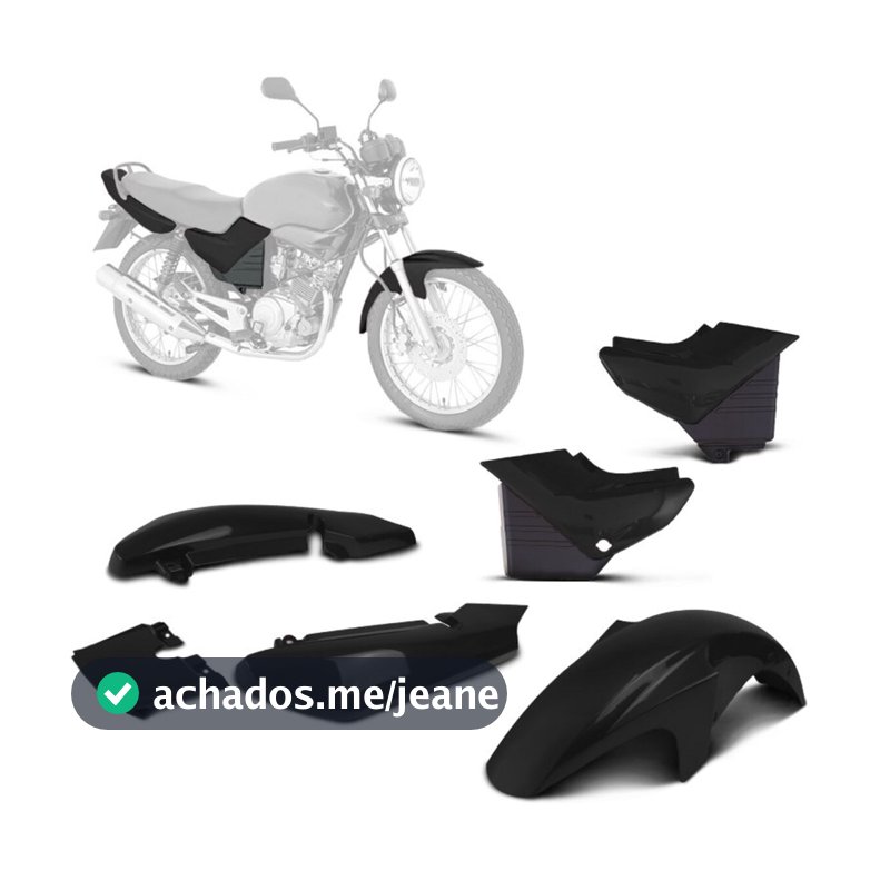 Kit Carenagem Pro Tork YBR 125 2000 2001 2002 2003 2004 2005 2006 2007 2008 Várias Cores