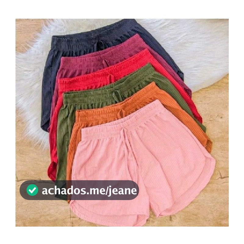 KIT 4 SHORT plus size várias colores malha Canelado promoçãoG1/G2/G3//