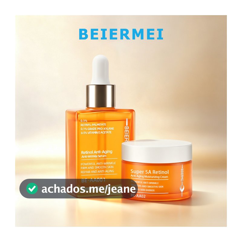 BEIERMEI Sérum 30ml Antirrugas com Retinol e Ácido hialurônico e niacinamida e ceramida Antirrugas Hidratante Natural