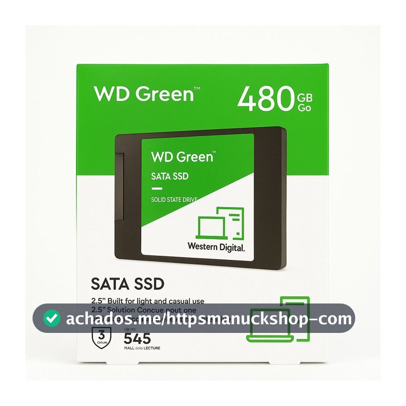 SSD interno Western Digital WD Green WDS480G3G0A 480GB Verde
