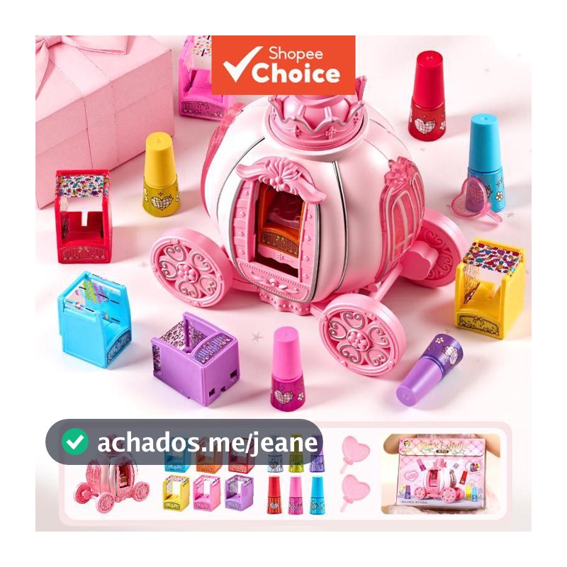 Máquina Infantil Para Arte Em Unhas-Conjunto De Impressora De DIY Com Carimbo , Kit De Maquiagem Crianças Adesivos E Esm