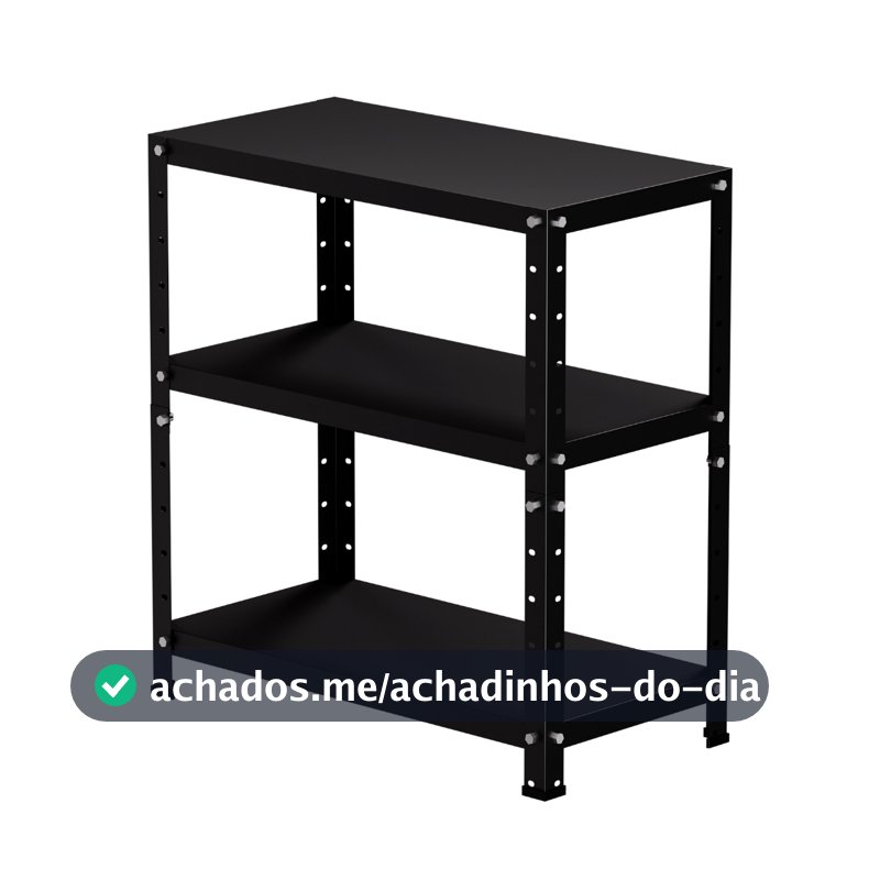 Armário de Aço  Prateleira de aço médio Compacto com 3 Prateleiras  - 65cm x 60cm x 30cm