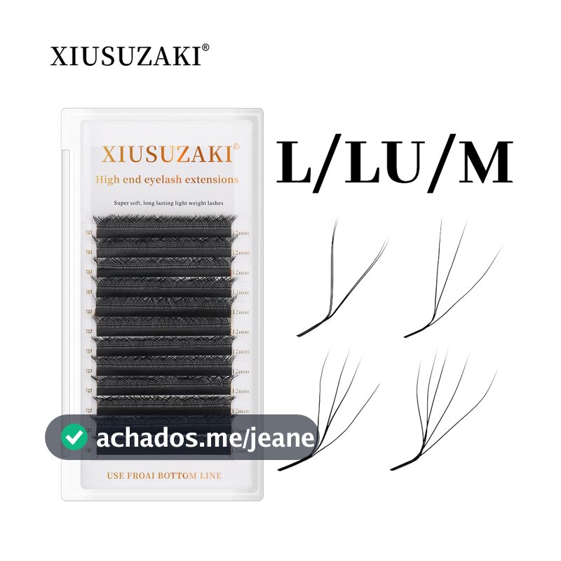 XIUSUZAKI Cílios L/LU/M yy 3D 4D 5D 6D W Floração Automática Fox Para Extensão De Cílios
