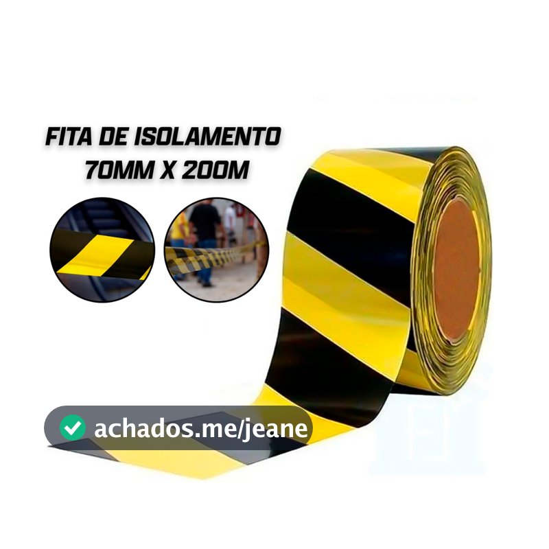 Fita Zebrada Sinalização Isolamento 200 Mts