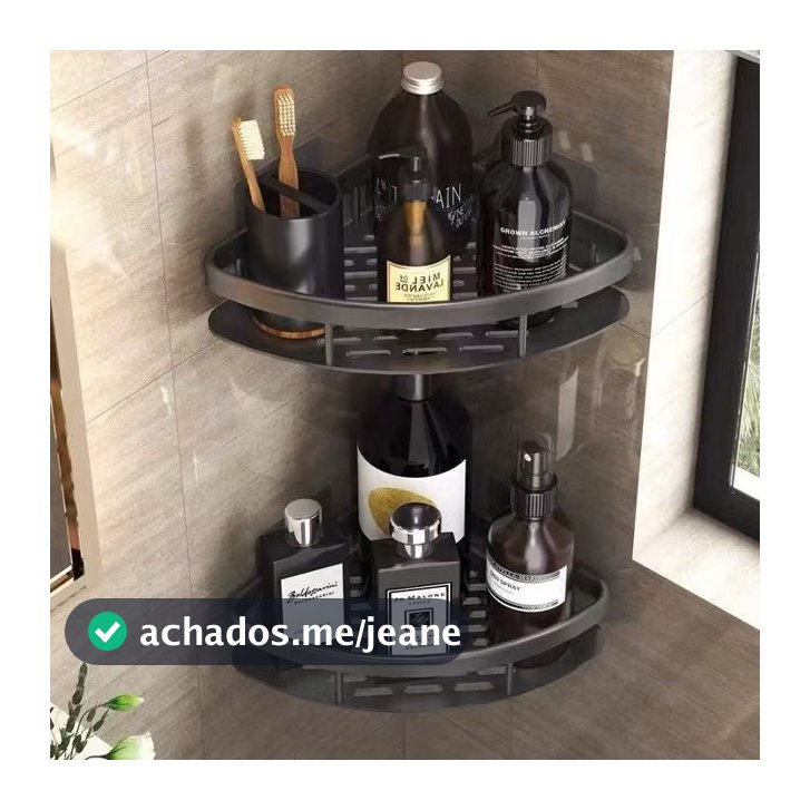 Kit Suporte De Shampoo Organizador Prateleiras De Banheiro Premium Alta Qualidade bom grande
