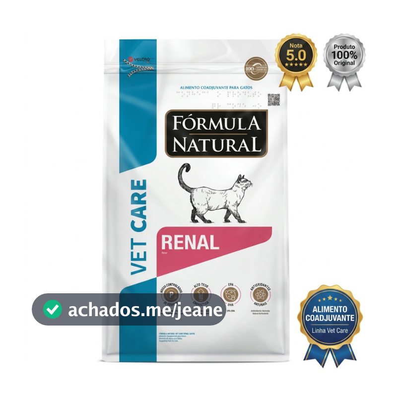 Ração Formula Natural Vet Care Gatos Renal 1,5kg Coadjuvante Super Premium Original Saúde Renal