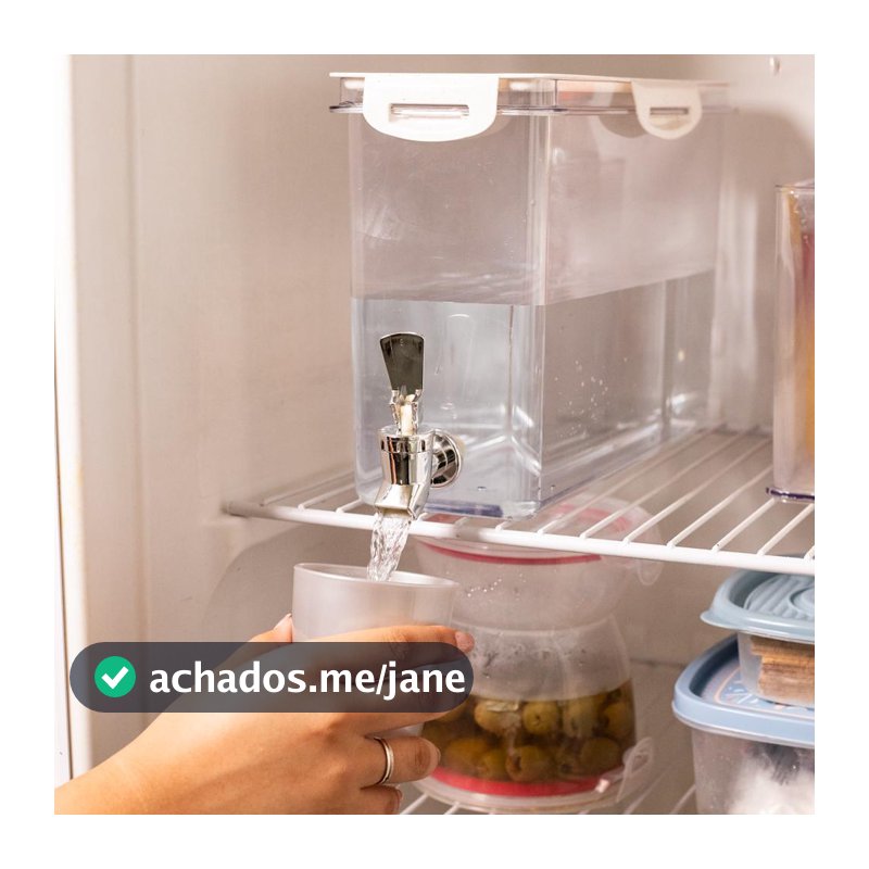 Reservatório Dispenser Geladeira para Água 5,85 L Plasútil