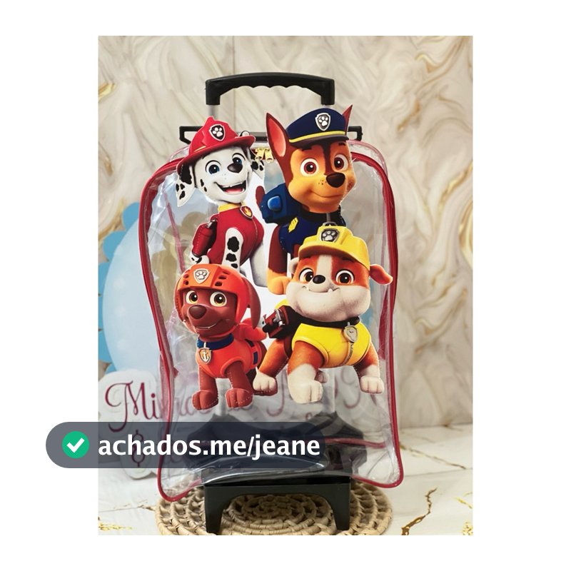 5 mochila de carrinho / rodinha 3D pra festa