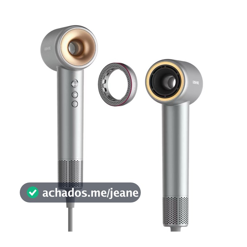 Secador de Cabelo Profissional Alta Velocidade 110000RPM Íons Negativos Secagem Rápida Silencioso 110V