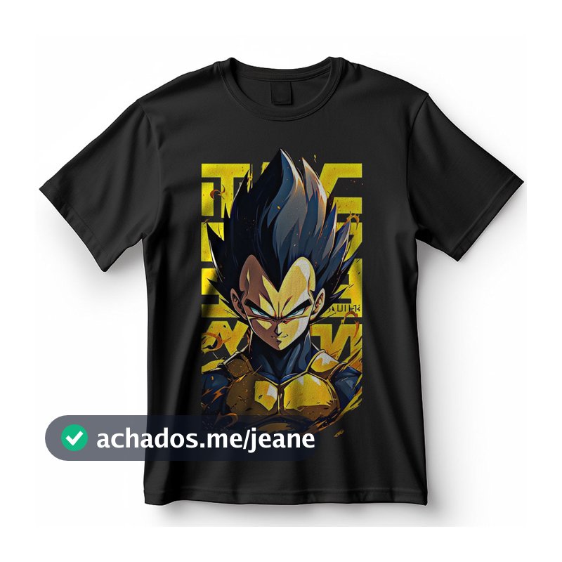 Camiseta Dragon Ball Super Vegeta Prince Of Saiyans Blusa Camisa 100% Algodão